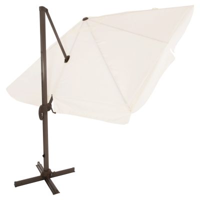 Umbrella Alu 3x3 360 degree with grey fabric HM6025.01
