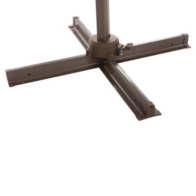 Umbrella Alu 3x3 360 degree with grey fabric HM6025.01