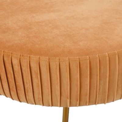 Bench Alinafe HM8635.09 from gold velvet with gold base 118x64x40,5cm