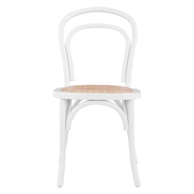 Wooden chair Vienna Type Aliyah Stackable from beech wood in white matte HM8644.03 45x54x89