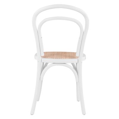 Wooden chair Vienna Type Aliyah Stackable from beech wood in white matte HM8644.03 45x54x89