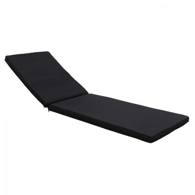 Sunbed Cushion Textline Sifnos Black HM11234.05T 196(117+1+78)x58x6cm