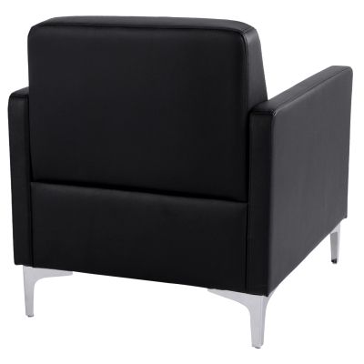 Armchair Nellie HM3159.11, black PU, 64x71x71cm