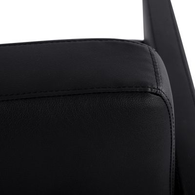 Armchair Nellie HM3159.11, black PU, 64x71x71cm