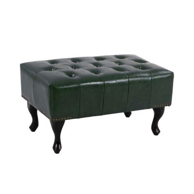 Табуретка за крака Emma- Cypress Green PU T. Chesterfield  
