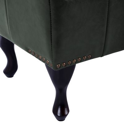 Табуретка за крака Emma- Cypress Green PU T. Chesterfield  