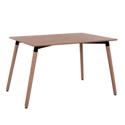 Dining Table HM8697.04, legs BEECH, natural color mdf, 160x90x74,5 cm