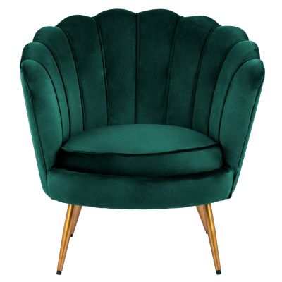 HM8493.03 Фотьойл, Velvet Cypress Green, златни крака 80x78x85cm