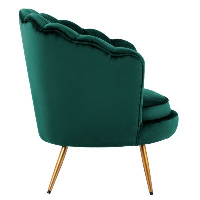 HM8493.03 Фотьойл, Velvet Cypress Green, златни крака 80x78x85cm