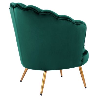 HM8493.03 Фотьойл, Velvet Cypress Green, златни крака 80x78x85cm