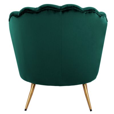 HM8493.03 Фотьойл, Velvet Cypress Green, златни крака 80x78x85cm