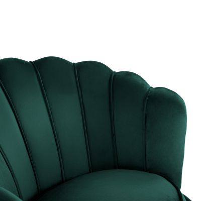 HM8493.03 Фотьойл, Velvet Cypress Green, златни крака 80x78x85cm