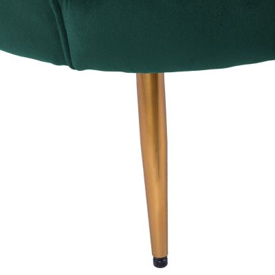 HM8493.03 Фотьойл, Velvet Cypress Green, златни крака 80x78x85cm