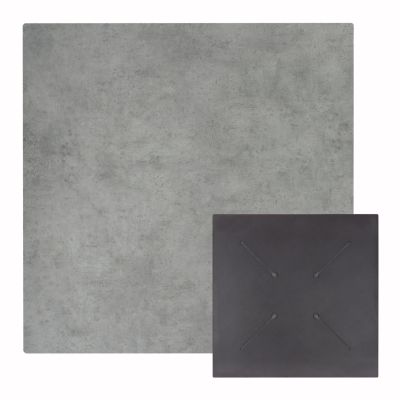 SQUARE HPL TABLETOP HM5838.32 CEMENT 70x70cm.
