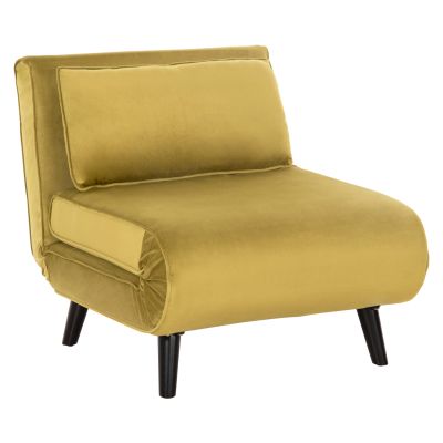 ARMCHAIR-BED BRAXTON HM8425.23 OLIVE GREEN VELVET 78x88x78Hcm.