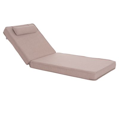 SUNLOUNGER CUSHION AKINO HM21095.01 OLEFIN IN BEIGE WITH FOAM FILLING 190x70x10Hcm.