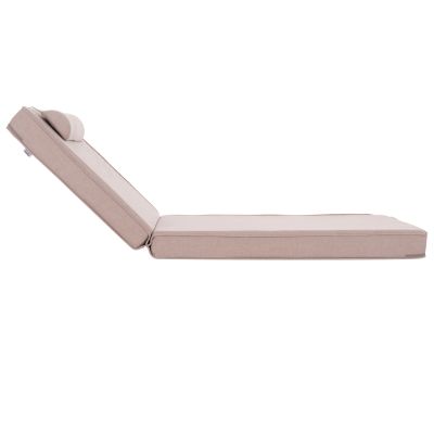 SUNLOUNGER CUSHION AKINO HM21095.01 OLEFIN IN BEIGE WITH FOAM FILLING 190x70x10Hcm.