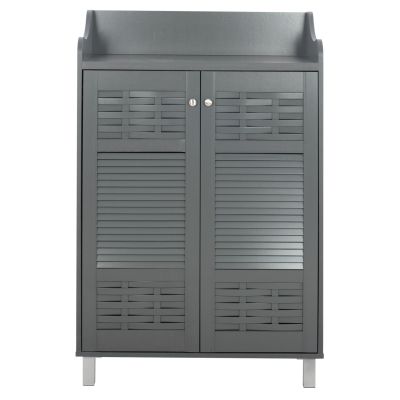 ΠΑΠΟΥΤΣΟΘΗΚΗ-ΝΤΟΥΛΑΠΙ KAILENA ΞΥΛΙΝΗ HM2230.10 ΓΚΡΙ 77x40x121,5 ек.