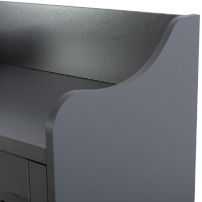 ΠΑΠΟΥΤΣΟΘΗΚΗ-ΝΤΟΥΛΑΠΙ KAILENA ΞΥΛΙΝΗ HM2230.10 ΓΚΡΙ 77x40x121,5 ек.