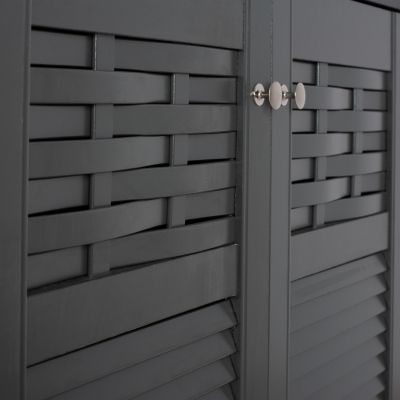 ΠΑΠΟΥΤΣΟΘΗΚΗ-ΝΤΟΥΛΑΠΙ KAILENA ΞΥΛΙΝΗ HM2230.10 ΓΚΡΙ 77x40x121,5 ек.