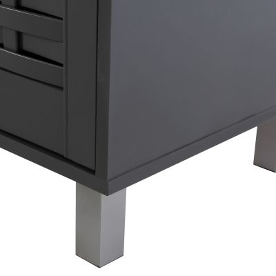 ΠΑΠΟΥΤΣΟΘΗΚΗ-ΝΤΟΥΛΑΠΙ KAILENA ΞΥΛΙΝΗ HM2230.10 ΓΚΡΙ 77x40x121,5 ек.