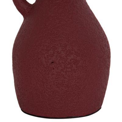 TABLE DECORATIVE VASE DECANT HM4667.06L TERRACOTA IN MAROON RED--Φ14x21Hcm.