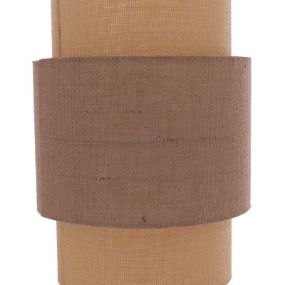 PENDANT CEILING LAMP HM7627.01 TWO-LAYER FABRIC DRUM, POLYETHYLENE FRAME