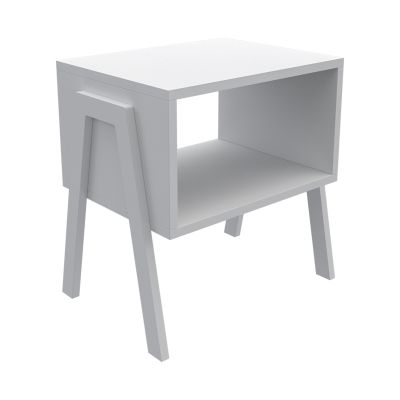 BEDSIDE STAND JAKE HM18182.01 MELAMINE IN WHITE 48x35x49Hcm.