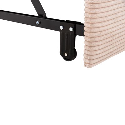 CORNER SOFA-BED WITH STORAGE SPACE ALDO HM3276.01R BEIGE FABRIC 256x91-159x87Hcm.