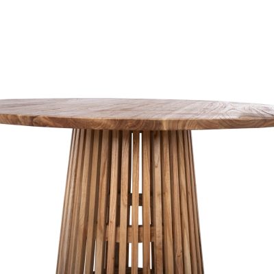 DINING TABLE FRANTZ HM9388.01 SOLID MINDI NATURAL ROUND D120Χ78H cm