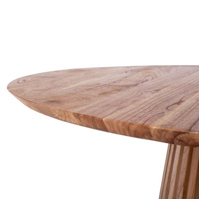 DINING TABLE FRANTZ HM9388.01 SOLID MINDI NATURAL ROUND D120Χ78H cm