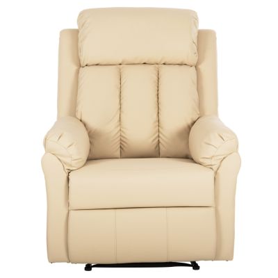 КРЕСЛО МАСАЖНО HAPPER HM9785.13 ЕКРЮ PU КОЖА 76x94x102Hcm.