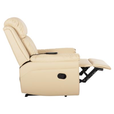 КРЕСЛО МАСАЖНО HAPPER HM9785.13 ЕКРЮ PU КОЖА 76x94x102Hcm.