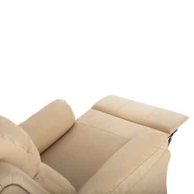 КРЕСЛО МАСАЖНО HAPPER HM9785.13 ЕКРЮ PU КОЖА 76x94x102Hcm.
