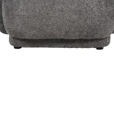 КРЕСЛО KARPEN HM9600.01 СИВО ПЛАТ ОТ БУКУЛЕ 93x87x78H см.