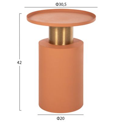 ПОМОЩНА МАСА PUNJAB HM4240.08 МЕТАЛ В ОРАНЖЕВО-ЗЛАТНО/МЕСИНГ Φ30.5x42Hcm.