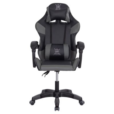 GAMING ARMCHAIR DARREN HM1203.10 BLACK-GREY PVC 60x60x120Hcm.