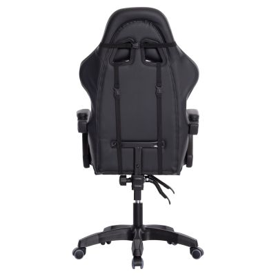 GAMING ARMCHAIR DARREN HM1203.10 BLACK-GREY PVC 60x60x120Hcm.
