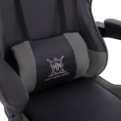 GAMING ARMCHAIR DARREN HM1203.10 BLACK-GREY PVC 60x60x120Hcm.