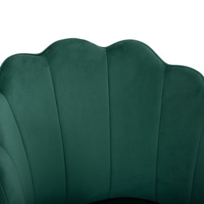 СТОЛ HM8737.03 КАДИФЕНО ЗЕЛЕН С МЕТАЛНА ЗЛАТНА КОНСТРУКЦИЯ 48x48x85 см.