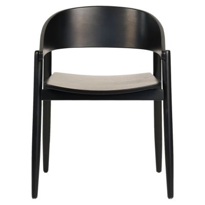 DINING CHAIR CANOP HM9950.02 ASHWOOD IN BLACK COLOR 56,5x61x74Hcm.