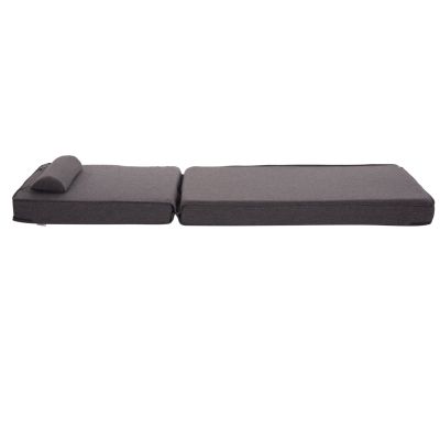 SUNLOUNGER CUSHION AKINO HM21095.02 OLEFIN IN DARK GREY WITH FOAM FILLING 190x70x10Hcm.
