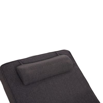 SUNLOUNGER CUSHION AKINO HM21095.02 OLEFIN IN DARK GREY WITH FOAM FILLING 190x70x10Hcm.