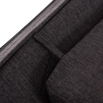 SUNLOUNGER CUSHION AKINO HM21095.02 OLEFIN IN DARK GREY WITH FOAM FILLING 190x70x10Hcm.