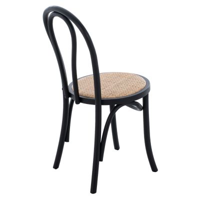 ΞΥΛΙΝΗ ΚΑΡΕΚΛΑ MONTREAL ΤΥΠΟΥ ΒΙΕΝΗΣ HM8914.02 ΑΠΟ ΞΥΛΟ ΟΞΙΑΣ ΣΕ ΧΡΩΜΑ ΜΑΥΡΟ 4 0x40x87Υ ек.