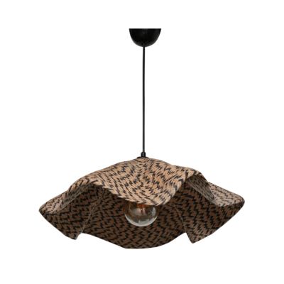 CEILING PENDANT HM7649.01, BEIGE-BLACK, Φ44x54