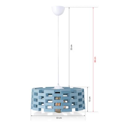 CEILING PENDANT FB97650.03, SKY BLUE CAP, Φ33x66