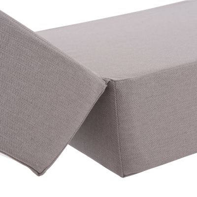 SUNLOUNGER CUSHION KIHEI HM21094.01 OLEFIN IN LIGHT GREY WITH FOAM FILLING 198x70x20Hcm.