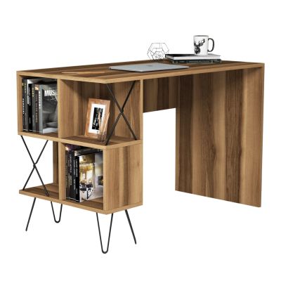 УЧЕБНО БЮРО -ЦВЯТ ОРЕХ 120x60x78.8Hcm.