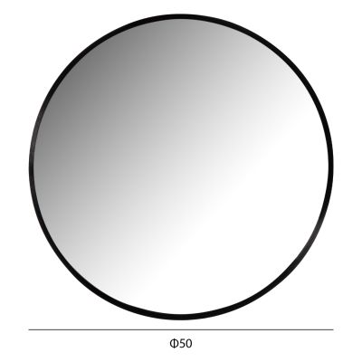 ОГЛЕДАЛО КРЪГЛО -ЧЕРНО Φ50x3см.